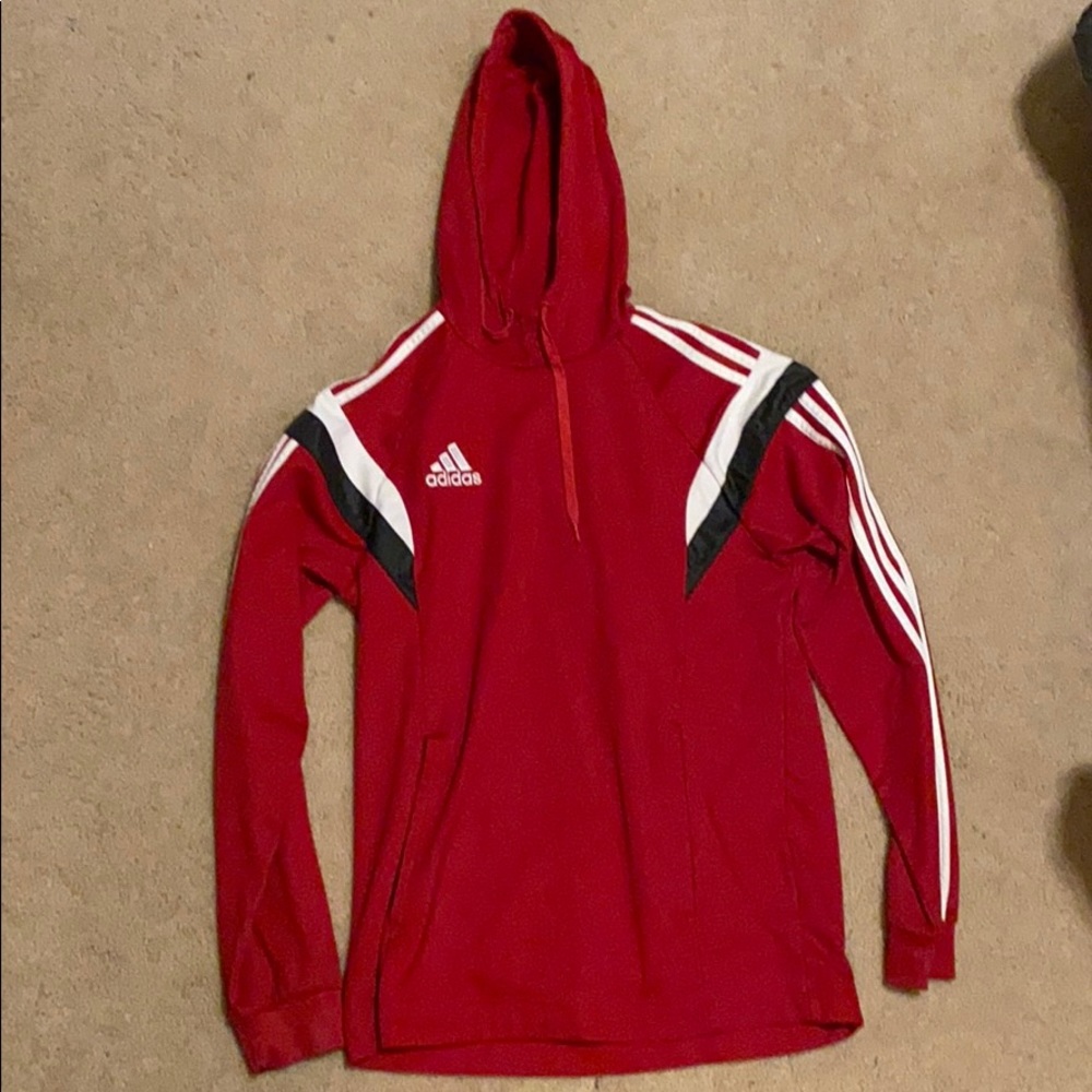 Red Adidas hoodie, rare